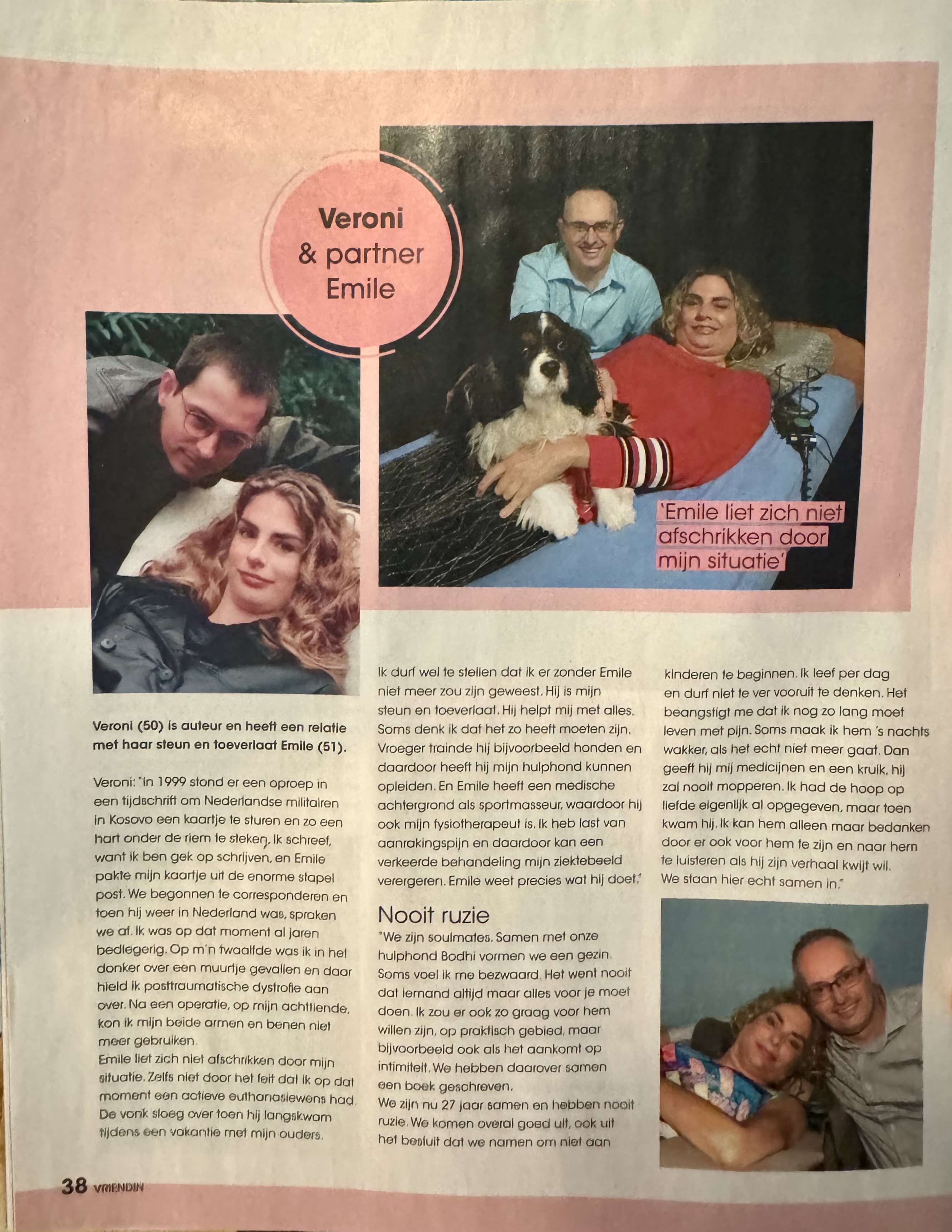 artikel vriendin week 22 veroni met emile