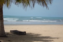 Het strand in Gambia