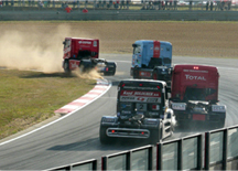 foto van de vrachtwagenrace