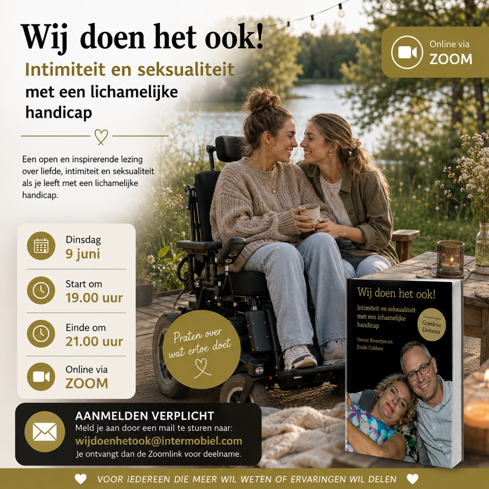 zoommeeting 9 juni over intimiteit en seksualiteit met een lichamelijke beperking